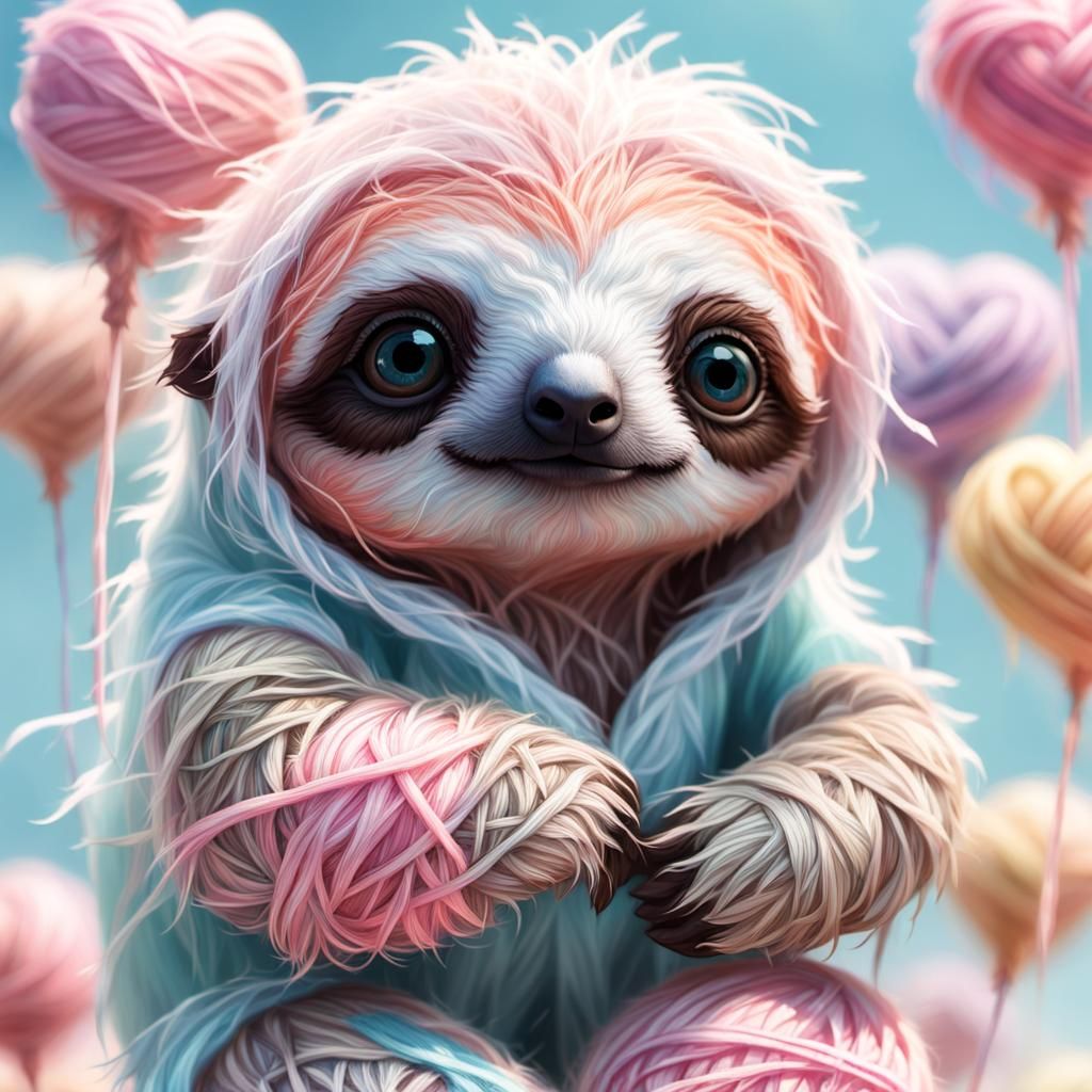 Binky the Baby Sloth! 💖