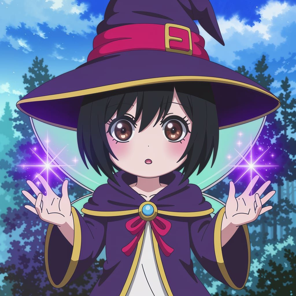 Enchanting Fairy Witch Anime Art in Dungeon