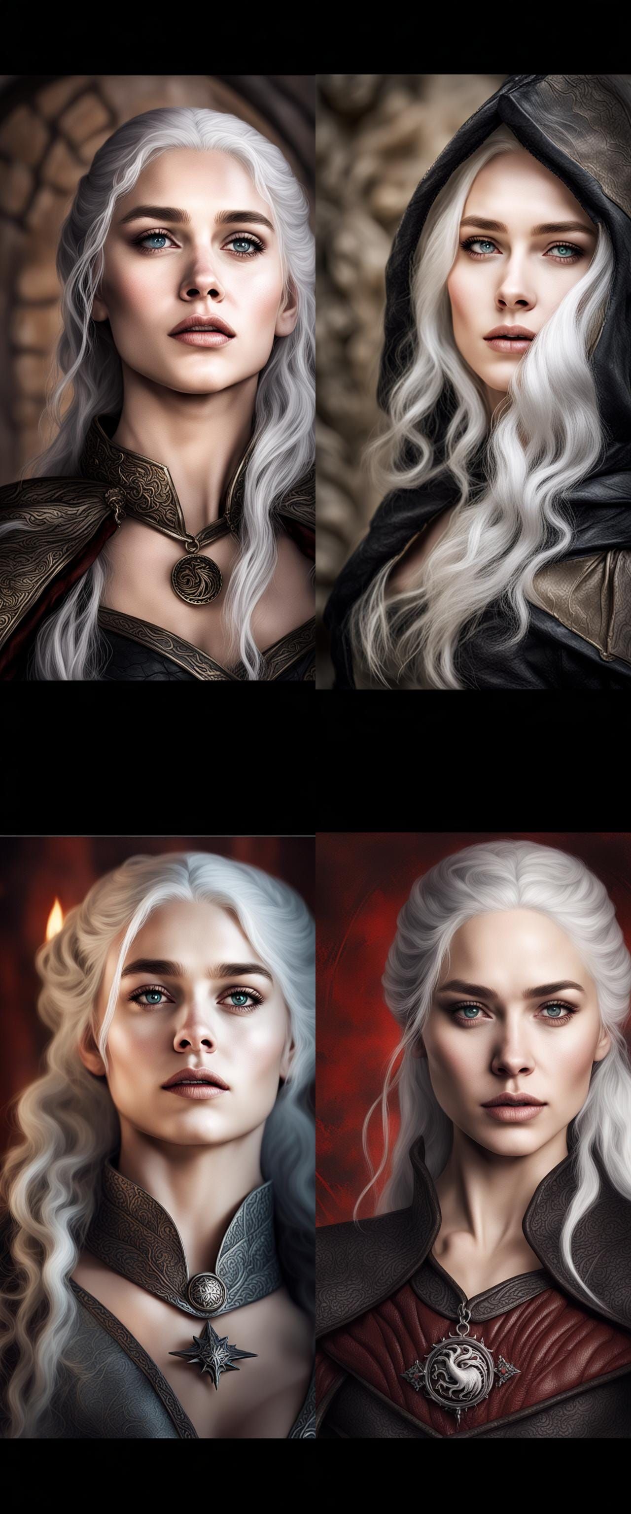 Targaryen Princess Fantasy Portrait, Medieval Style