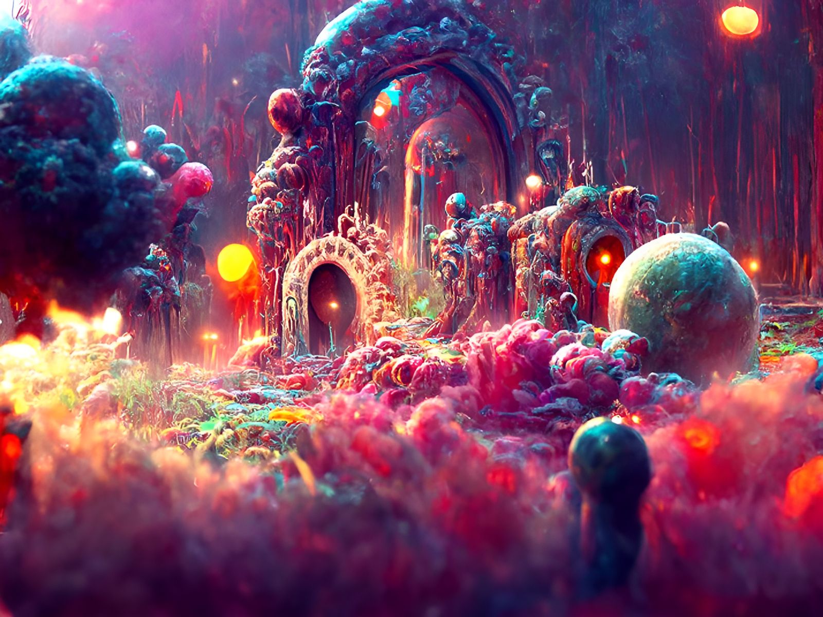 Lovecraftian Monsters in Jars: Digital Matte Painting