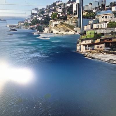 Cyberpunk Cityscape with Flying Vehicles