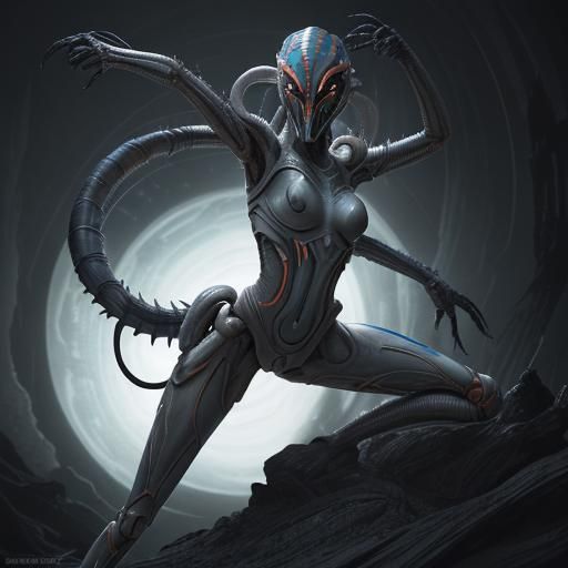 Ahsoka as Xenomorph: Hyperrealistic Star Wars Alien