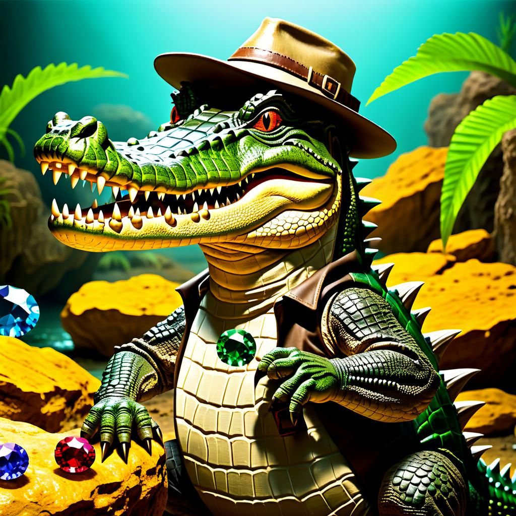 Croco Grock finds precious gems
