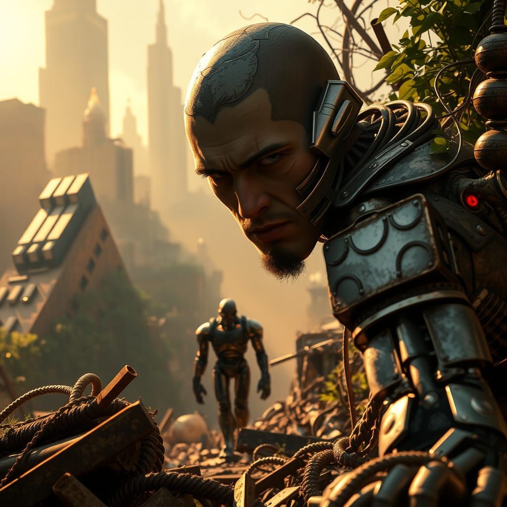 Android in Ruins: Post-Apocalyptic Chrome and Greenery