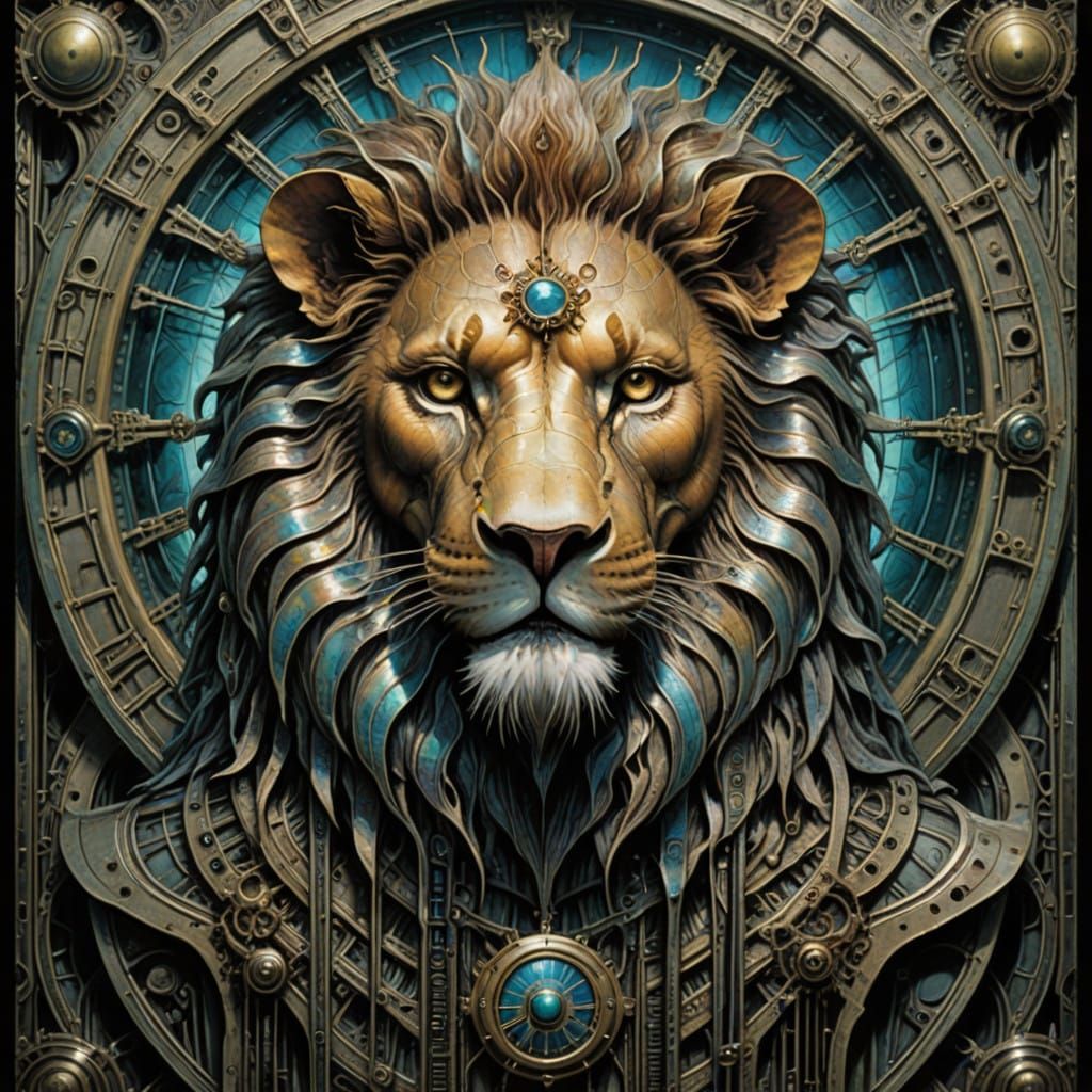 Lion in Clockwork Cathedral as Hierophant