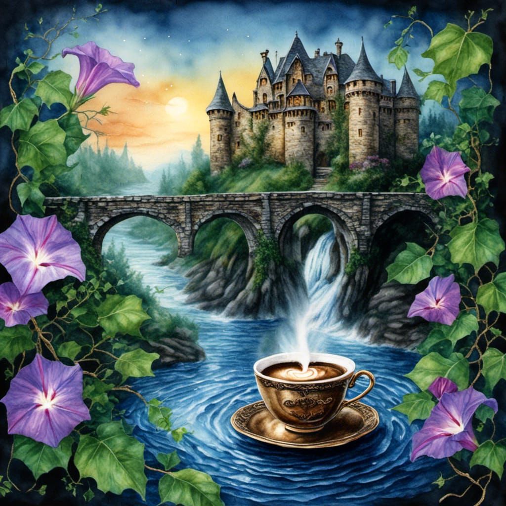 Coffee River in Dark Fantasy World