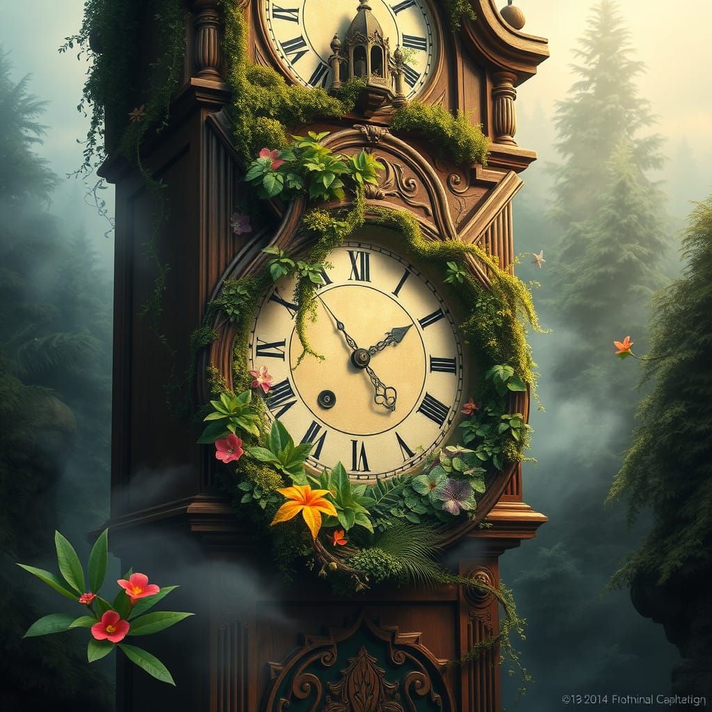 Mystical Grandfather Clock Unveils the Secrets of a Rainfore...