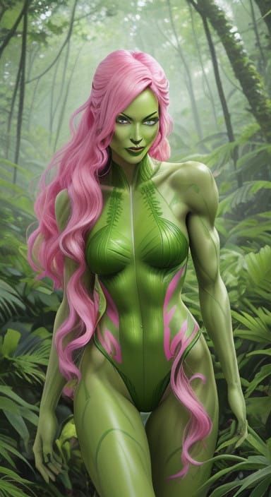 Green Goddess of the Lush Forest
