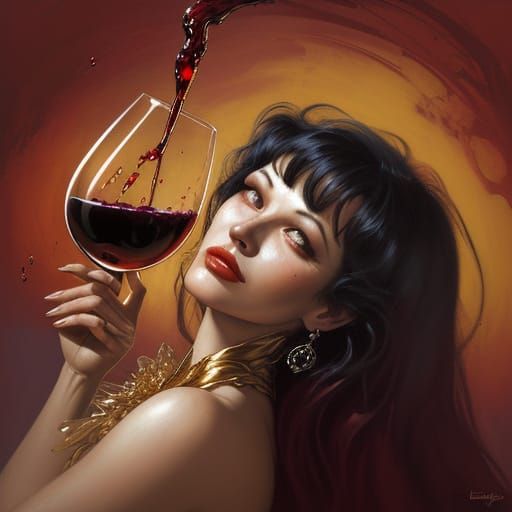"Another drop of wine, please..."