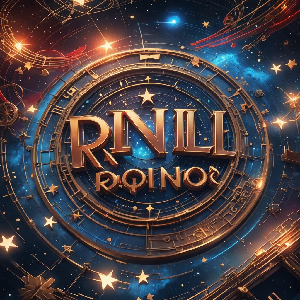 R.N.L Online Radio Logo in Fantasy Concept Art