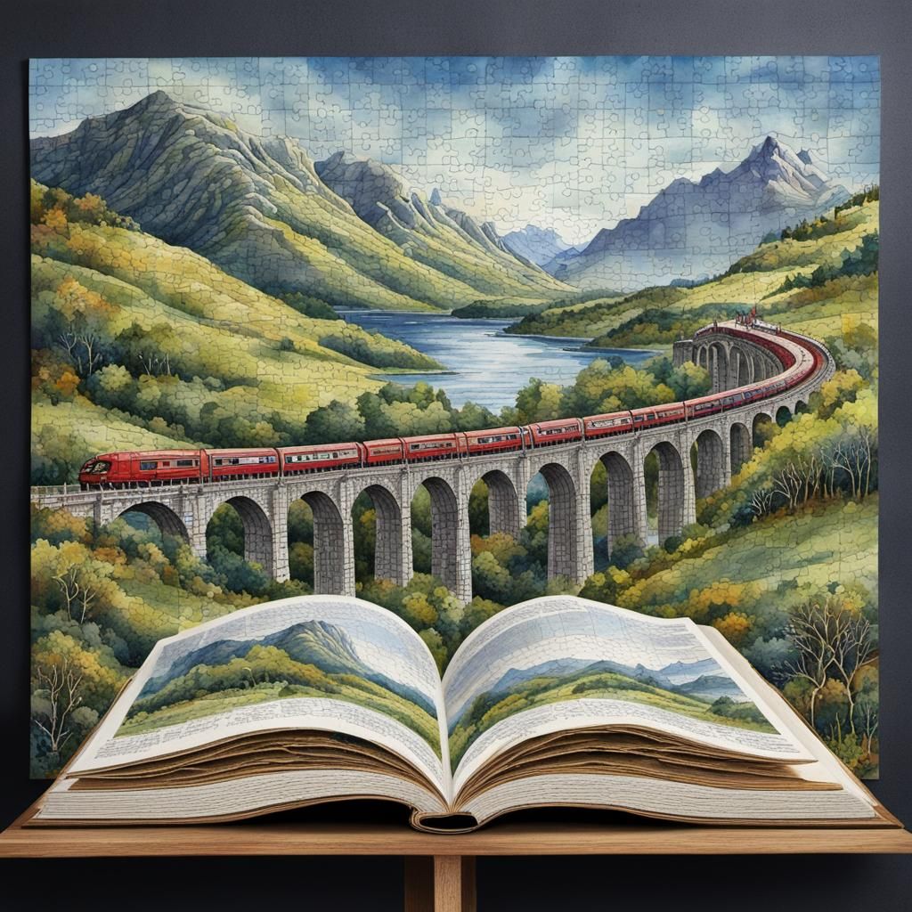 A journey through the Scottish Highlands by train.