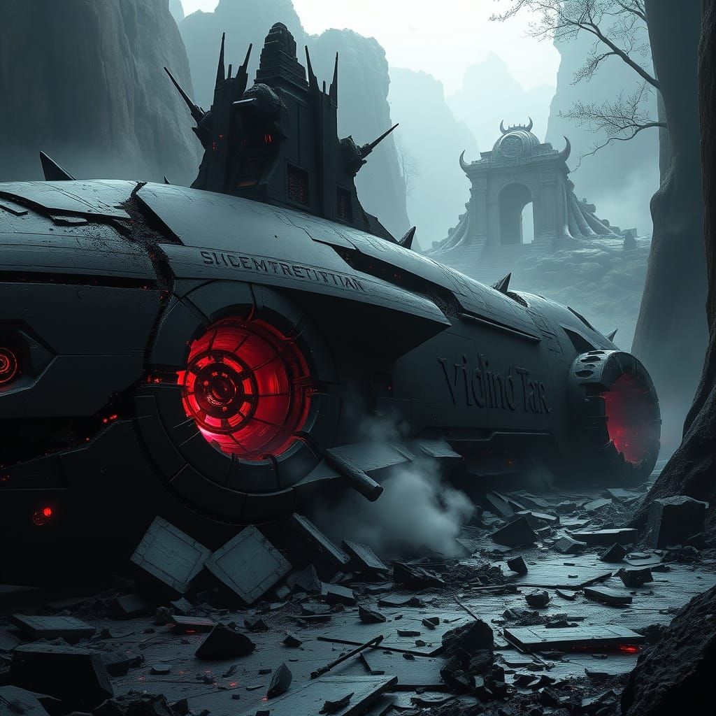 Shattered Enemy Flagship in Gloomwood Basin