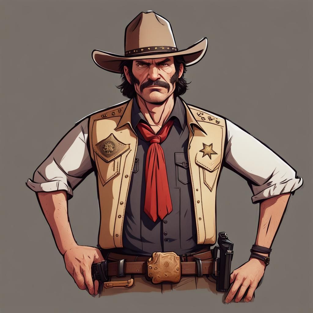 Sheriff Bigby Wolf in Wild West Outfit