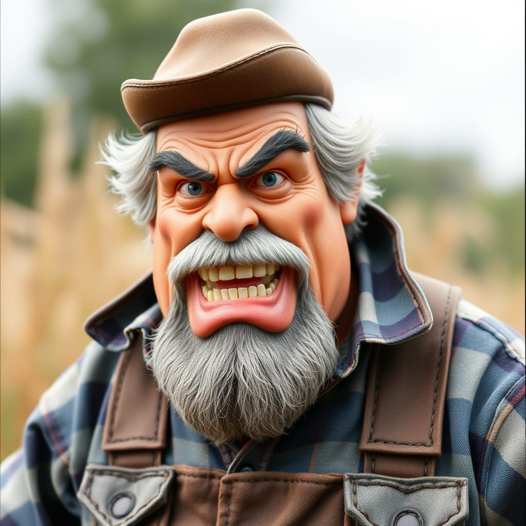 Big Jim Action Figure as Cruel Farmer