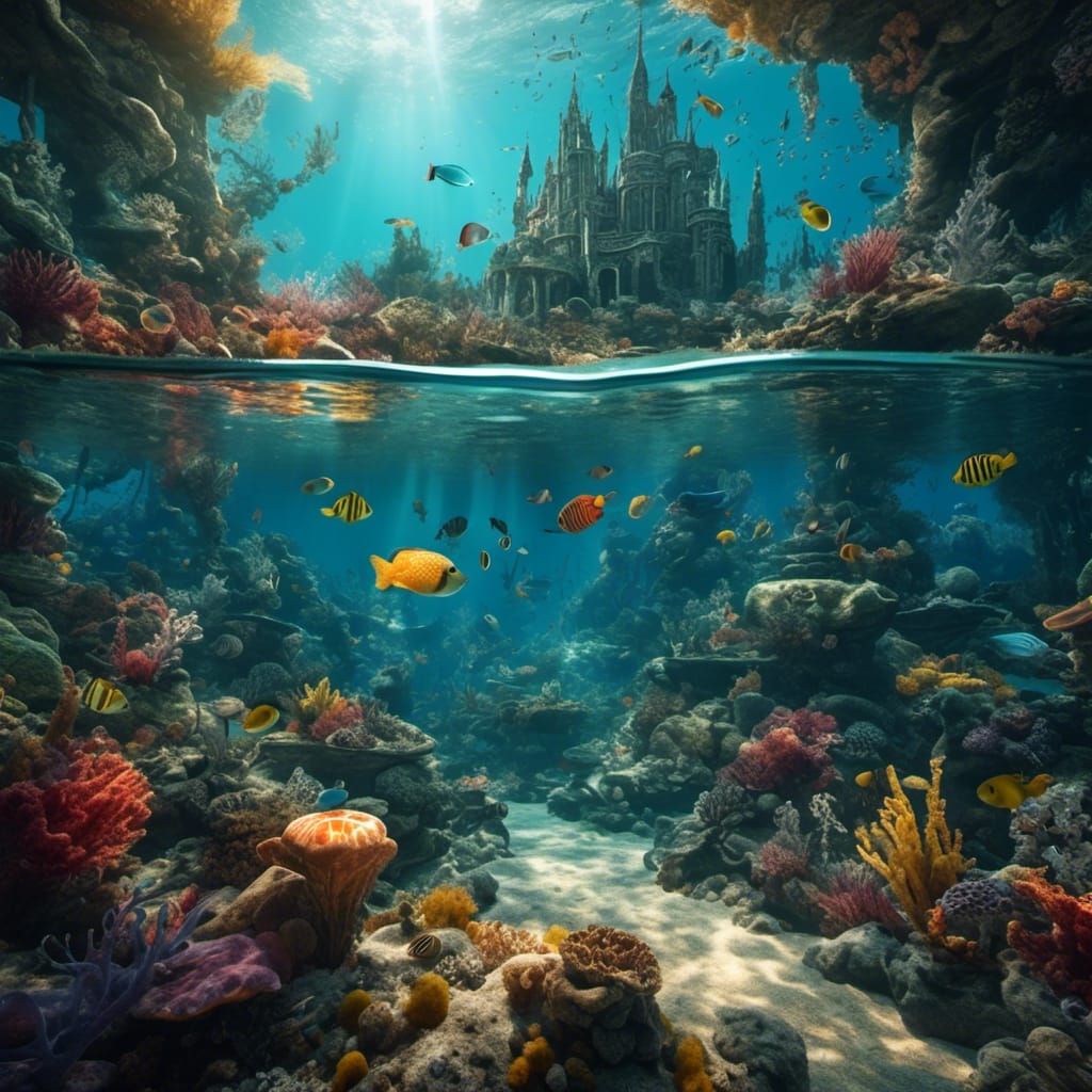 Hyperrealistic Underwater Kingdom in 8K Resolution