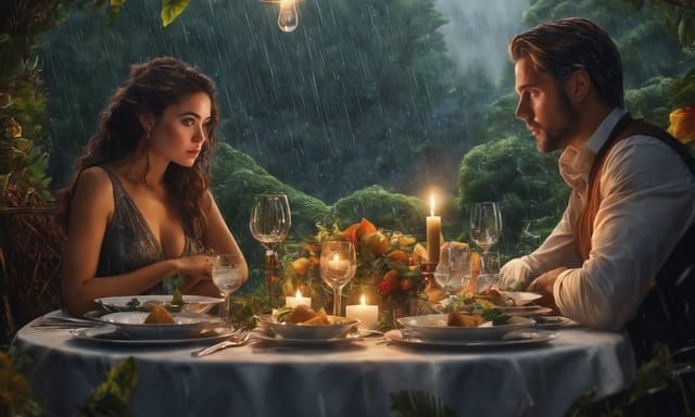 Surreal Dinner Scene in Heavy Rain