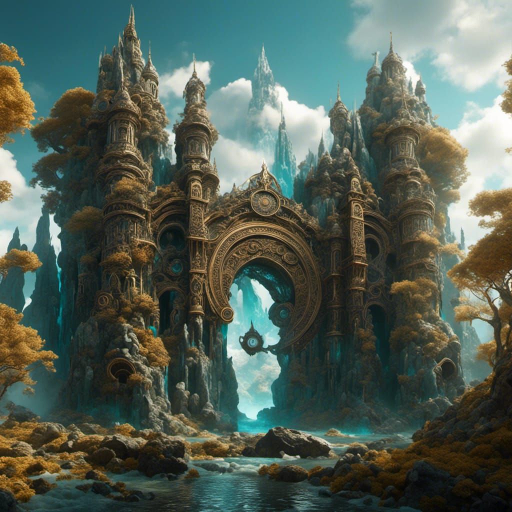 Two-Color Celtic Motif: Detailed Matte Painting