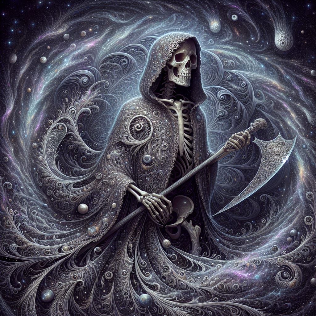 The Celestial Harvester in Cosmic Glory