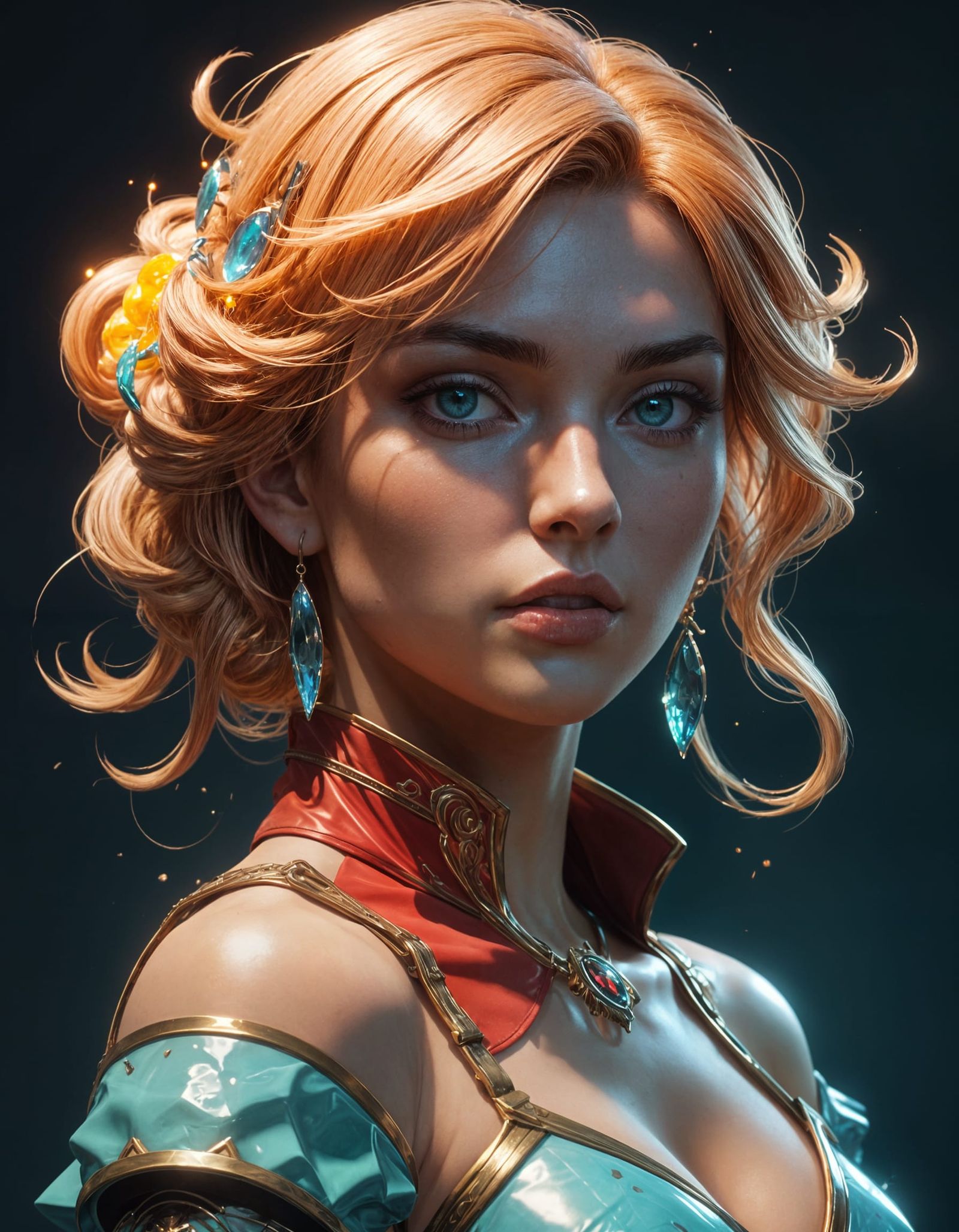 Elegant Young Woman in Chiaroscuro, Post-Apocalyptic Comics ...