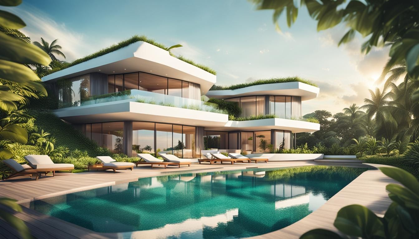 Futuristic Villa with Ocean View in Professional Photography