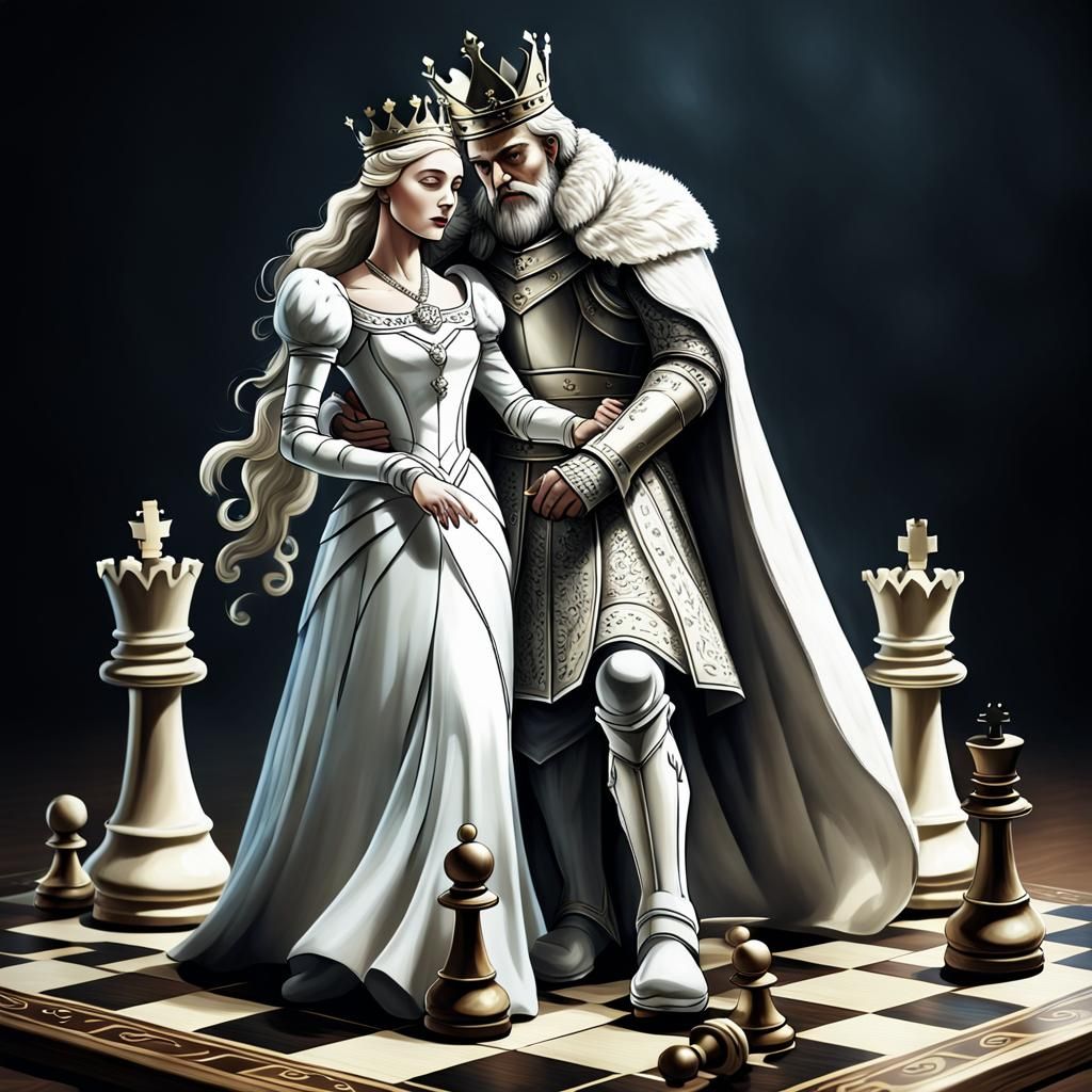 Chess Game Over: The King and Queen