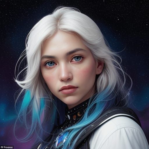 Cosmic Dove Portraits in Chiaroscuro Style