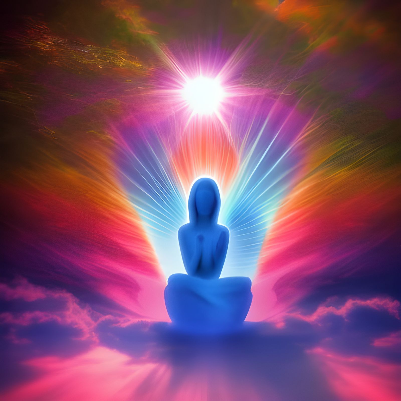 Heavenly Sunshine Beams in Soft Focus