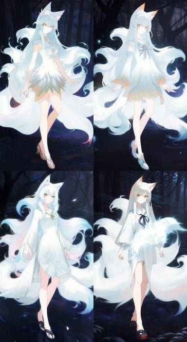 Humanoid Ninetales Girl