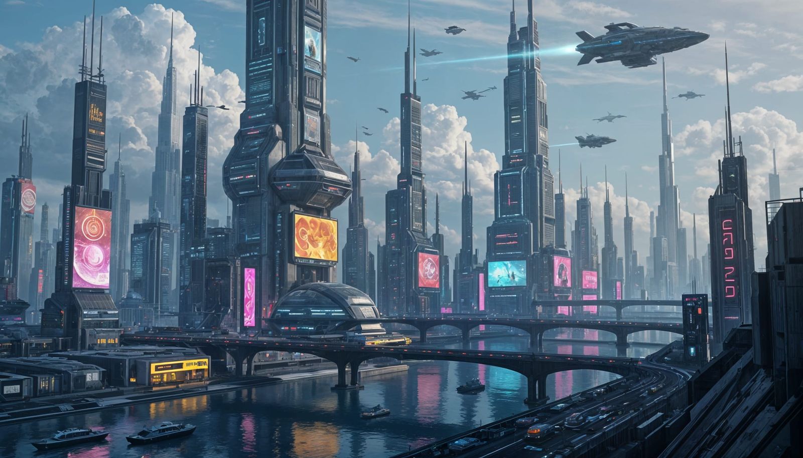Arompunk Sci-Fi City Concept Art