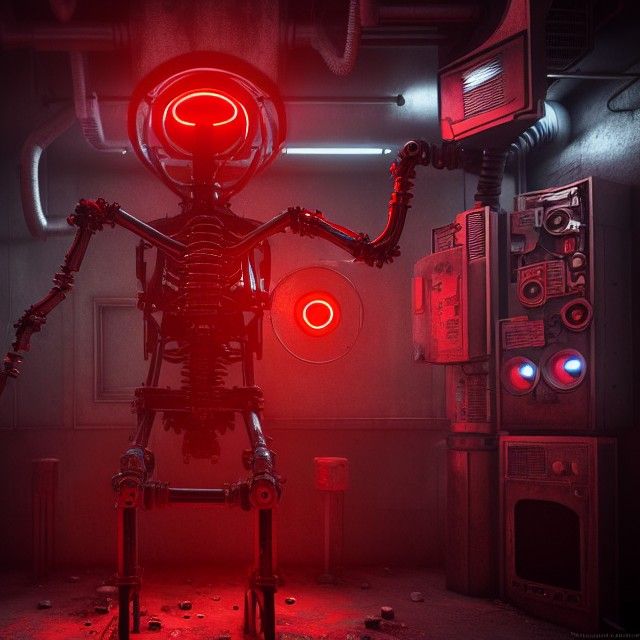 Sinister Mechanical Mother in Post-Apocalyptic World