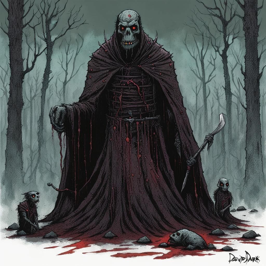 Grimdark Skull Tattoo Art