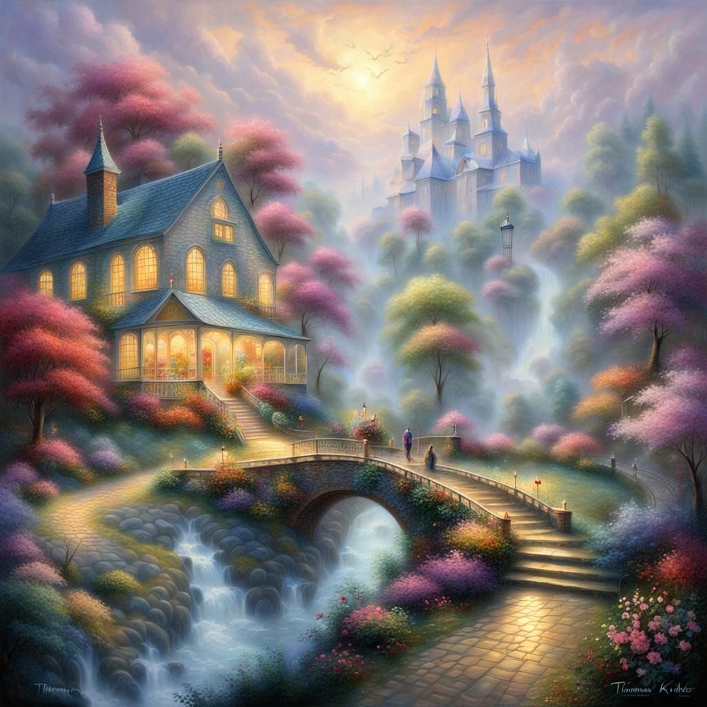 Abstract Math Dreamscape in Ethereal Fantasy Style