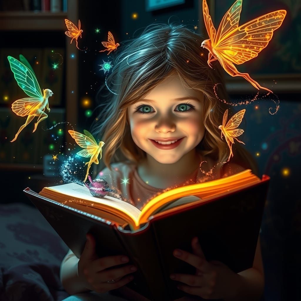 Magical Book Unleashes Fairies in Splash Art Style