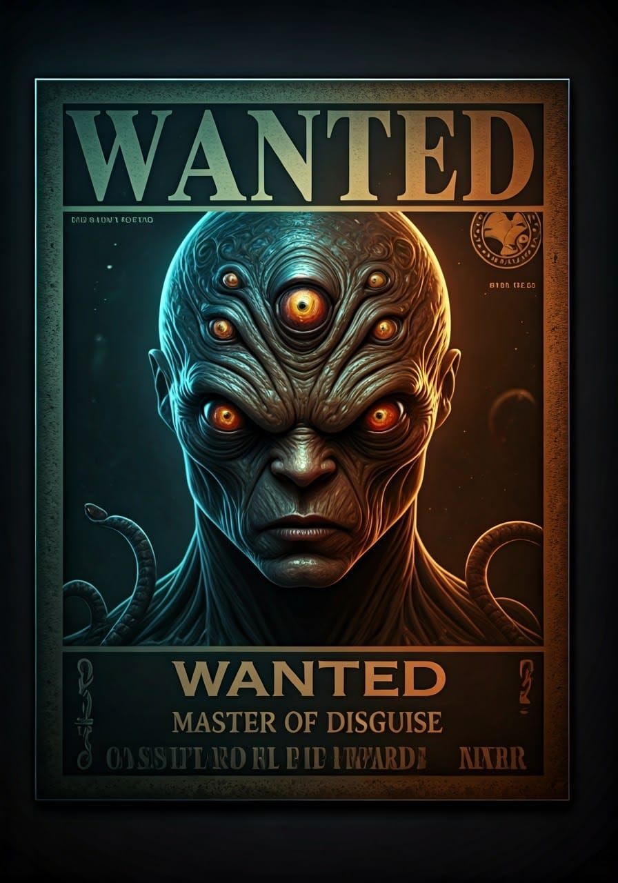 Holographic Wanted Poster: Master of Disguise