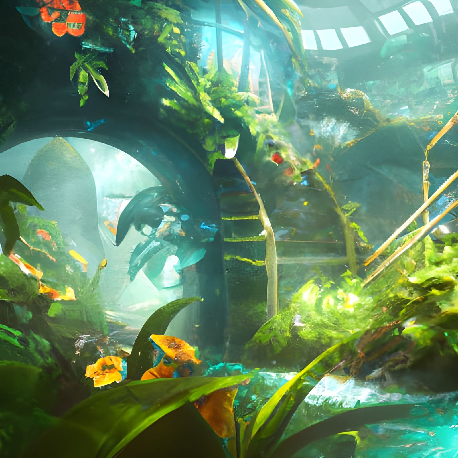 Lush Biodome Concept Art in Unreal Engine 5