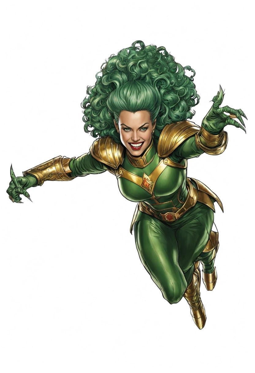 Jessica Lewis as Mad Harriet in Apokoliptian Armor