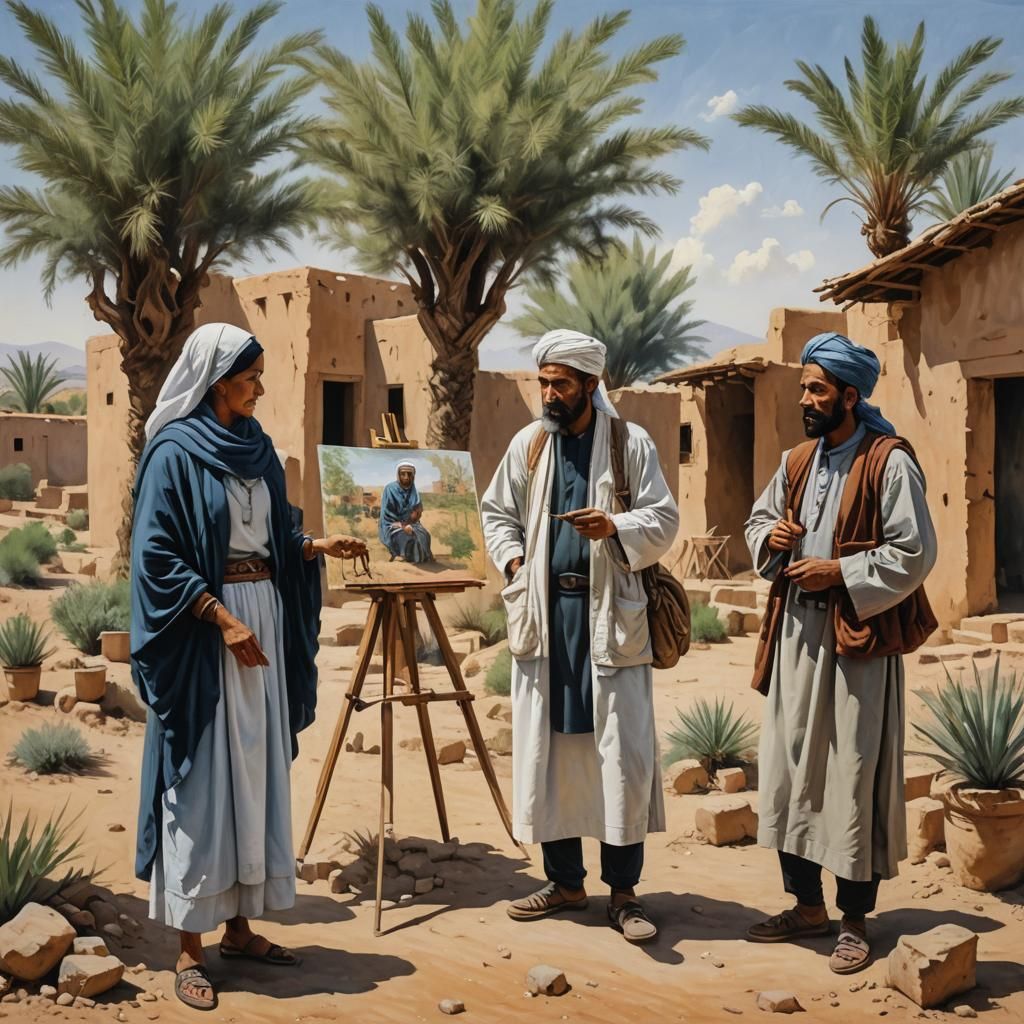 Artists Painting En Plein Air in Morocco