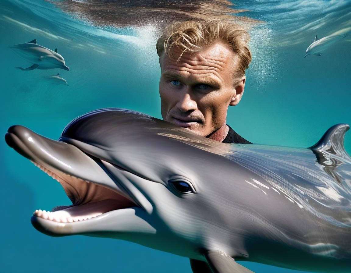 Dolph Lundgren as a Dolphin Hybrid