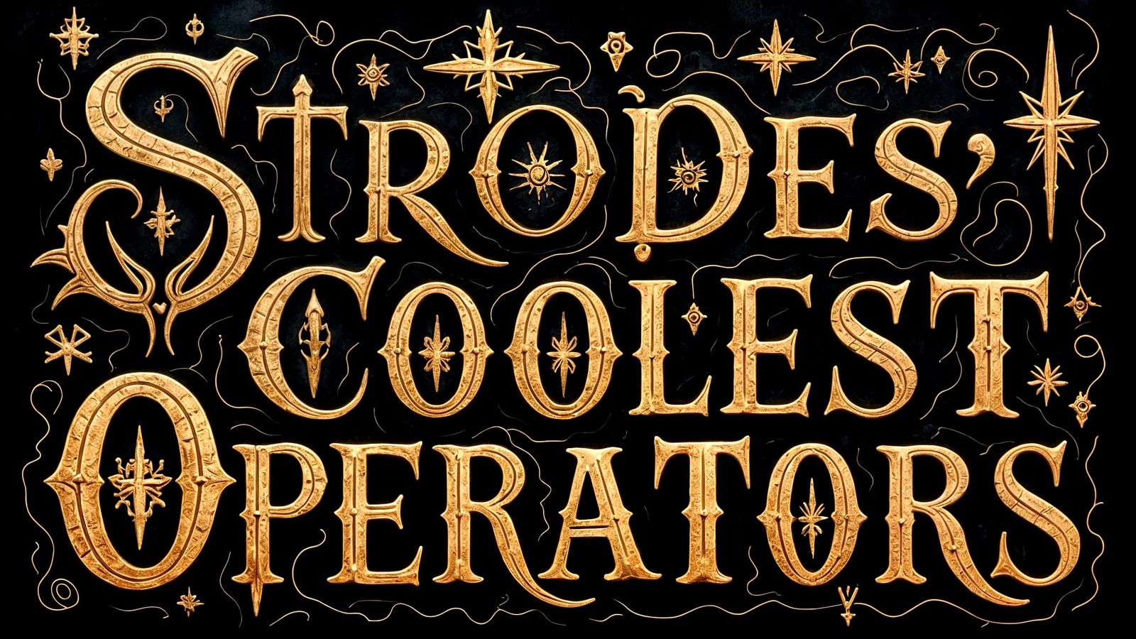 Ancient Manuscript Text: Strode's Coolest Operators