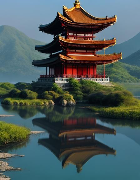 AI Generated Image of Asia