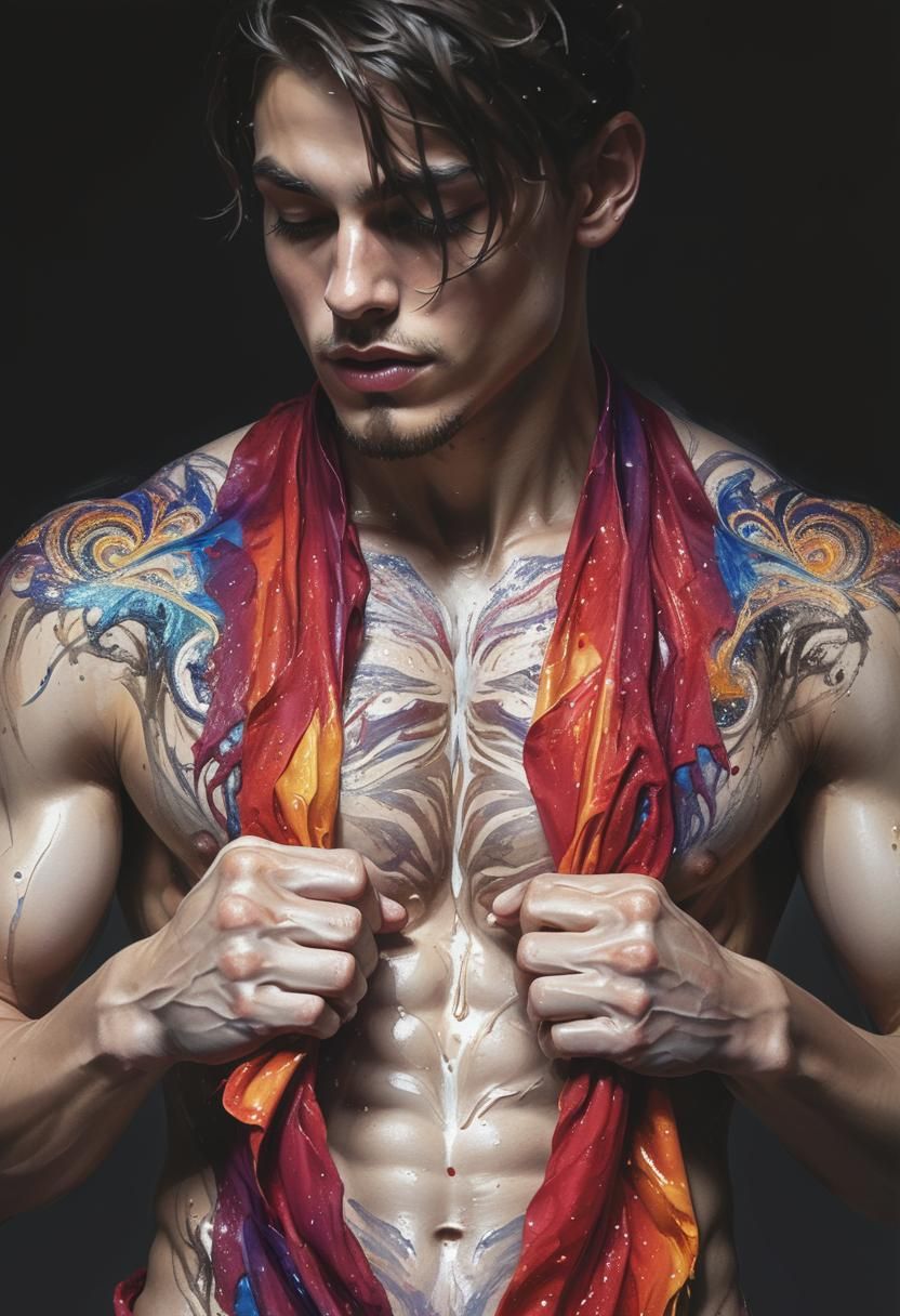 Dynamic Dancer: Fluid Motion in Pop Surrealist Style