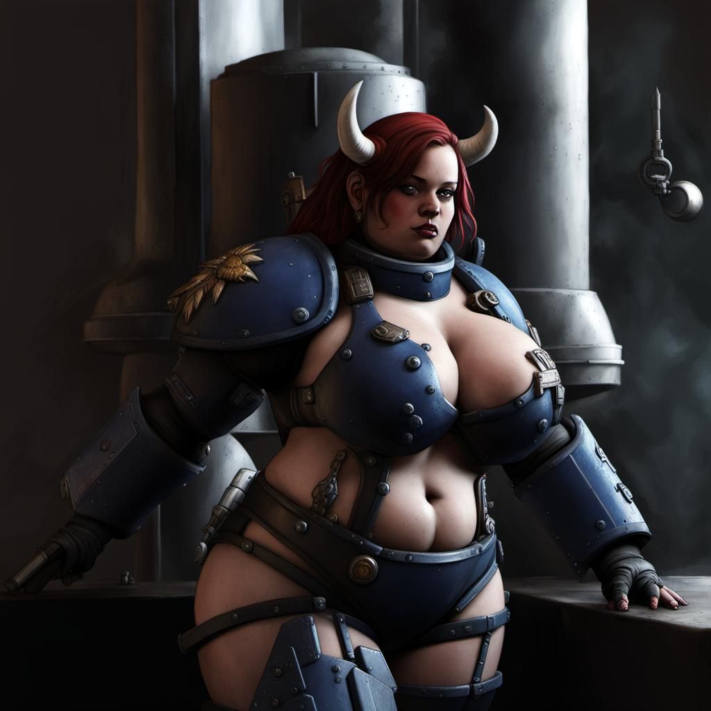 female space marine cow