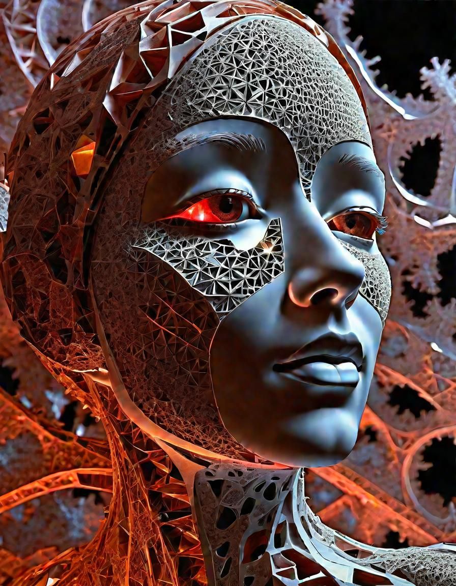 Radiant Joy: Detailed Fractal Art in Dynamic Lighting