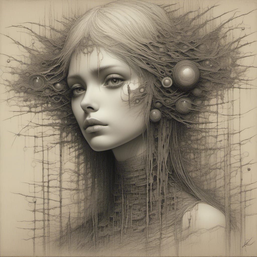 Beksiński-Inspired Bohemian Eyes with Beauty Strokes