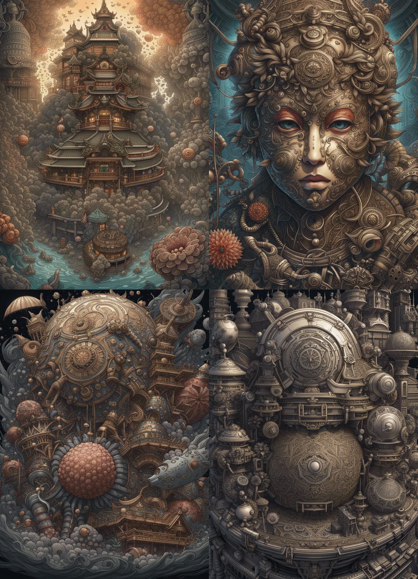 Dark Fantasy Manga Poster Art in 8k