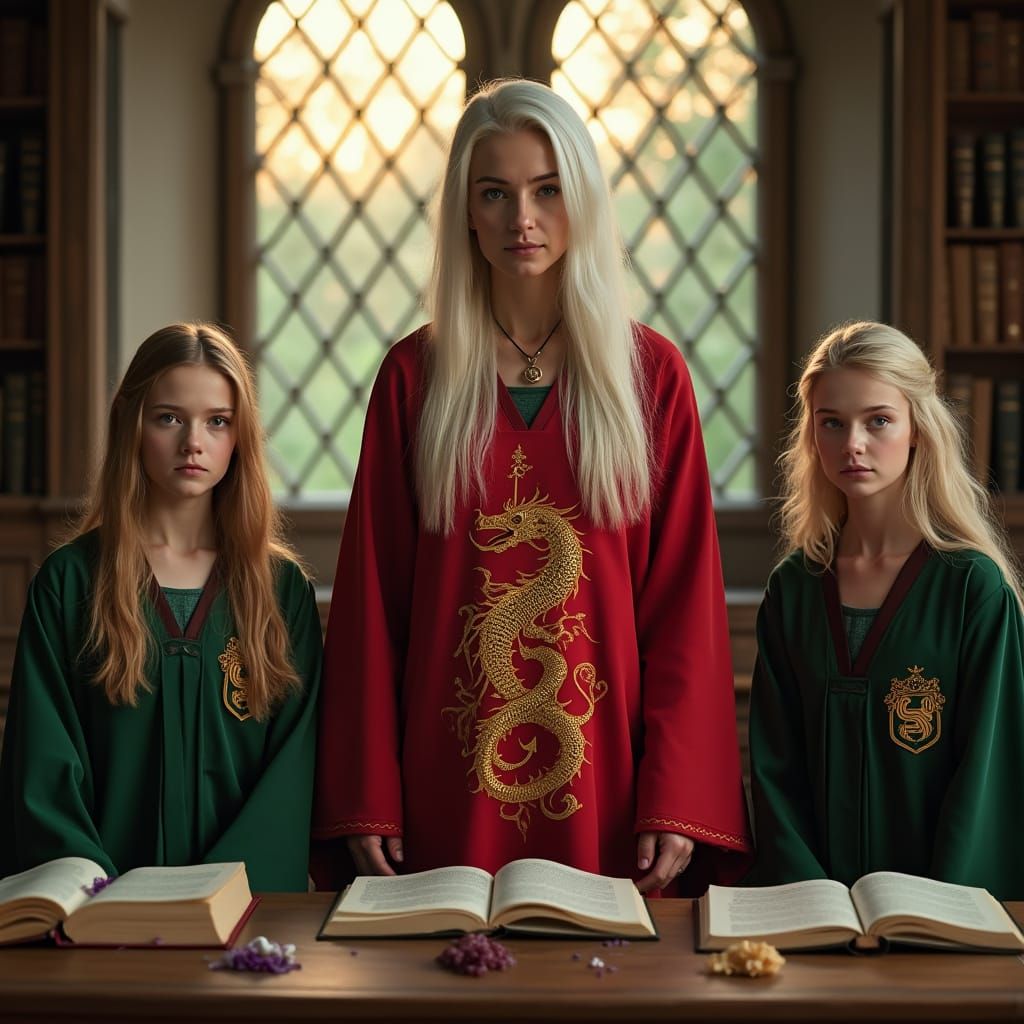 Hogwarts Students Study Potions in Photorealistic Style