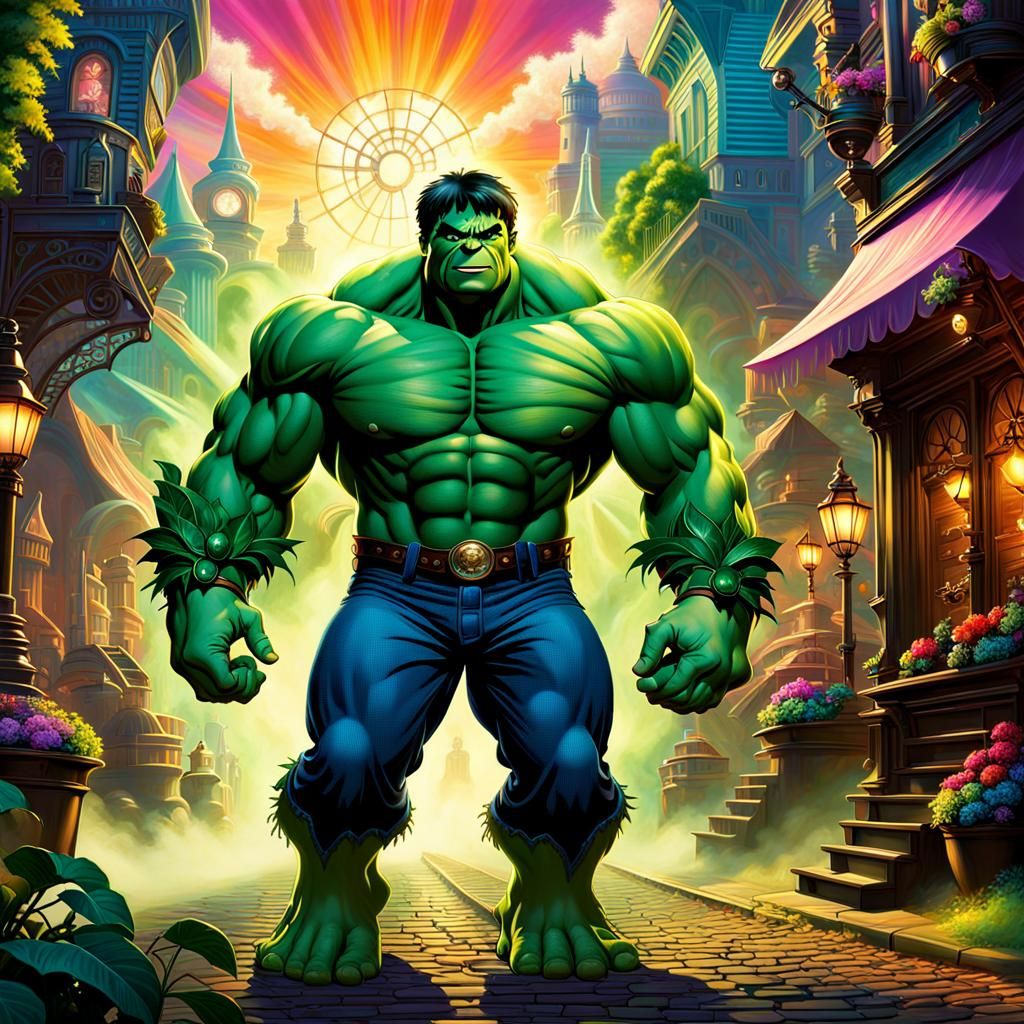 Steampunk Hulk in Ethereal Fantasy Style
