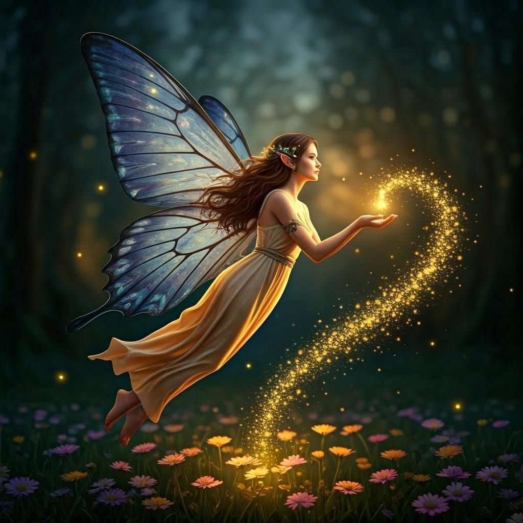 Enchanted Fairy in Radiant Bloom