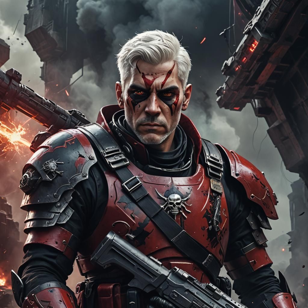 Sci-Fi Space Pirate Portrait in Gritty Realism