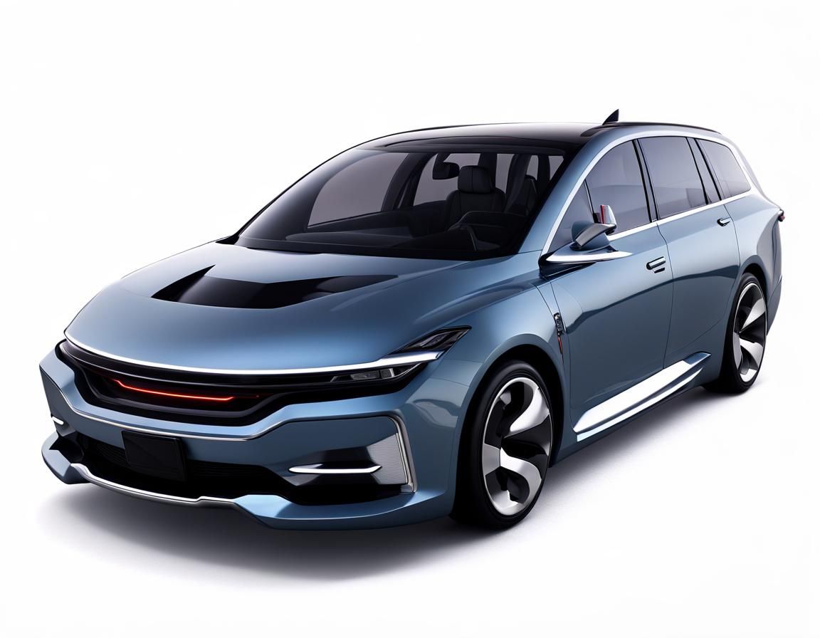 Futuristic 2026 Vortex Electric Wagon: Hyperrealistic Concep...